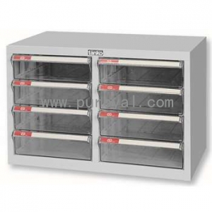 桌上型塑料抽屉文件柜A4双排，A4H-208