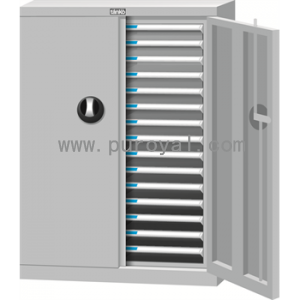 落地型带门塑料抽屉文件柜，B4G-230D