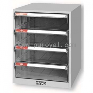 桌上型塑料抽屉文件柜A4单排，A4H-104