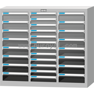 落地型塑料抽屉文件柜A4三排，A4HG-31612