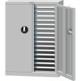 落地型带门塑料抽屉文件柜，B4G-230D