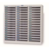 落地型塑料抽屉文件柜B4三排，B4G-345