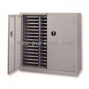 落地型带门塑料抽屉文件柜，A4G-345D