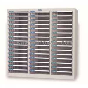 落地型塑料抽屉文件柜B4三排，B4G-345