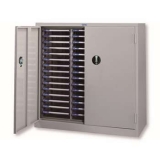 落地型带门塑料抽屉文件柜，A4G-345D