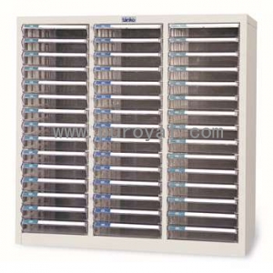 落地型塑料抽屉文件柜A4三排，A4G-345