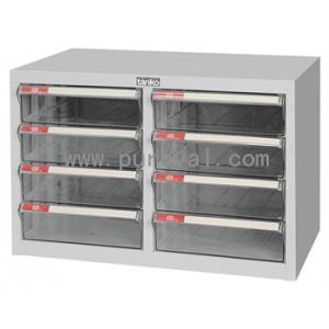 桌上型塑料抽屉文件柜B4双排，B4H-208