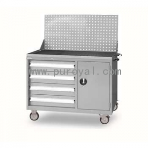 标准型门抽组合工具车带挂板，ELS-274MA